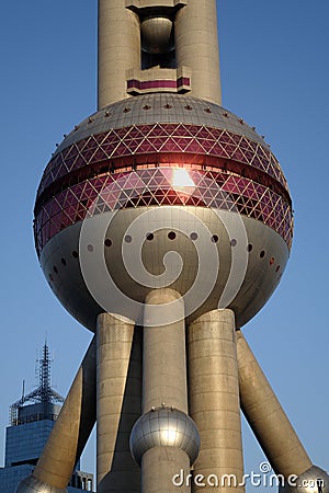 Shanghai oriental pearl tv tower Editorial Stock Photo